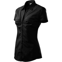 Dámska košeľa s krátkym rukávom CHIC čierna