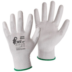 Pracovné rukavice máčané v PU BRITA WHITE